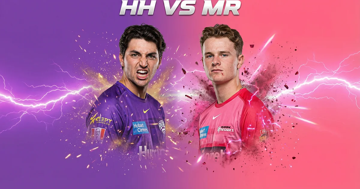 BBL 2025: Hurricanes vs Renegades – Hobart Pitch Report & Fantasy Strategy