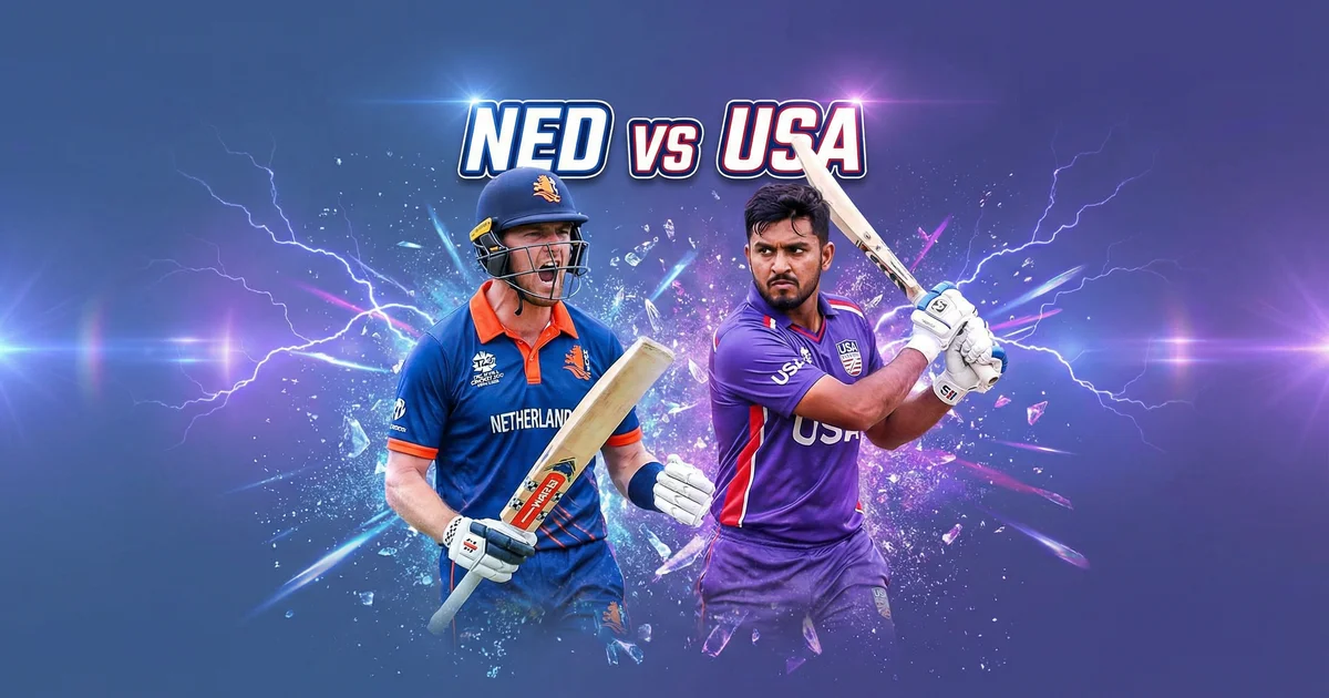 NED vs USA Dream11 Prediction Today: आज के मैच का सटीक पूर्वानुमान और फैंटेसी टिप्स 🏏