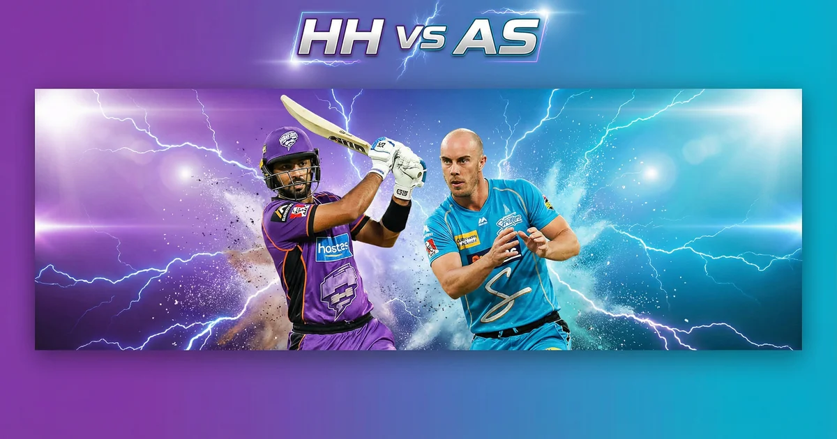 HUR बनाम STR BBL 2025-26 मैच प्रीव्यू: बेलरिव ओवल में हॉबार्ट का बड़ा मुकाबला | पिच रिपोर्ट, फैंटेसी टिप्स, लाइव स्ट्रीमिंग