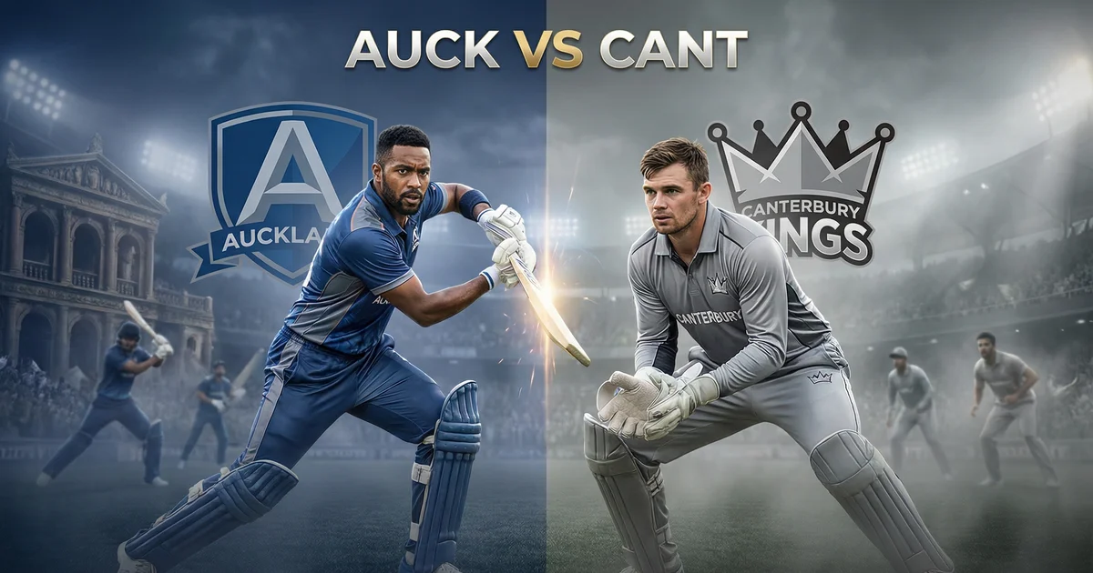 Auckland vs Canterbury – Super Smash 2026 Preview, Pitch Report, Probable XI, Fantasy Picks & Eden Park Stats