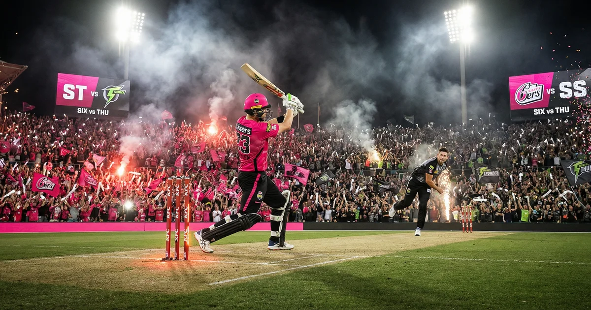 SIX vs THU Prediction Today Match | BBL Match Preview, Playing XI & Pitch Report