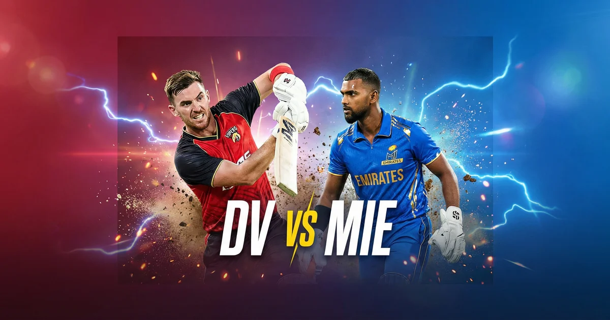 MIE vs DV ILT20 Clash: Dubai Showdown - Who Will Conquer the Ring of Fire?