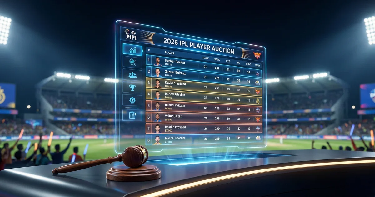 IPL 2026 Auction List Released: The 350 Players Who Could Define Your Fantasy Season