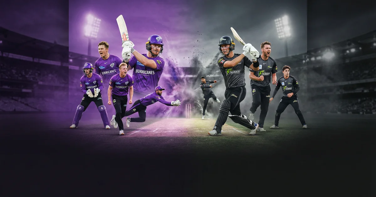 Sydney Thunder vs Hobart Hurricanes, BBL 2025–26: Match Preview, Pitch Report, Injury Updates & Live Streaming