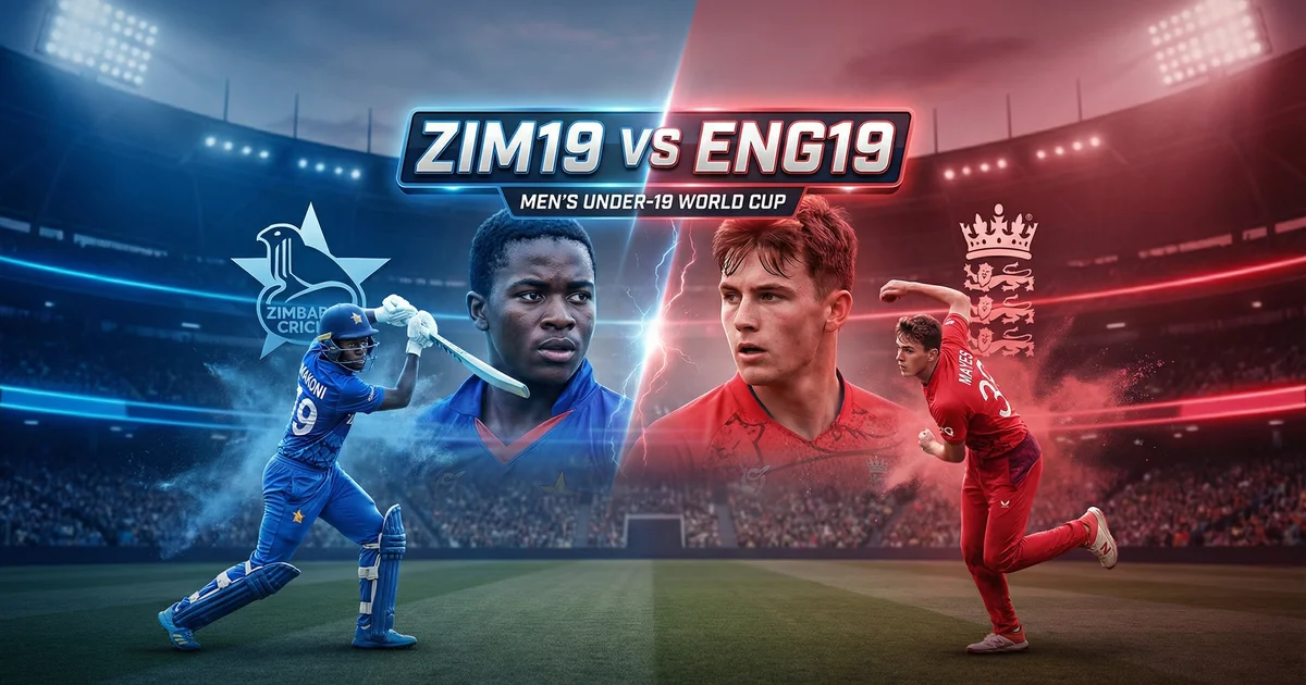 U19 World Cup: ZIM19 vs ENG19 Fantasy Preview & Pitch Report