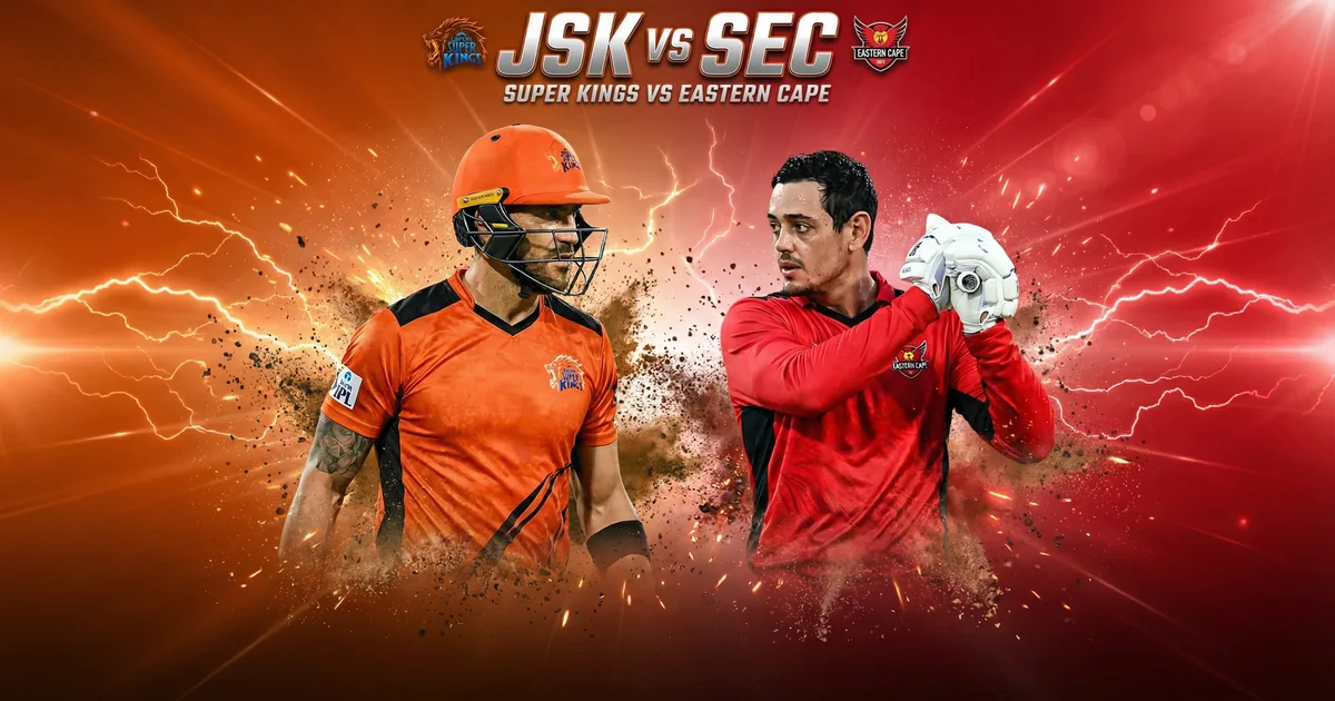 SA20 2026: JSK vs SEC Match Preview | Table-Toppers Joburg Super Kings Face 2nd-Placed Sunrisers at Wanderers