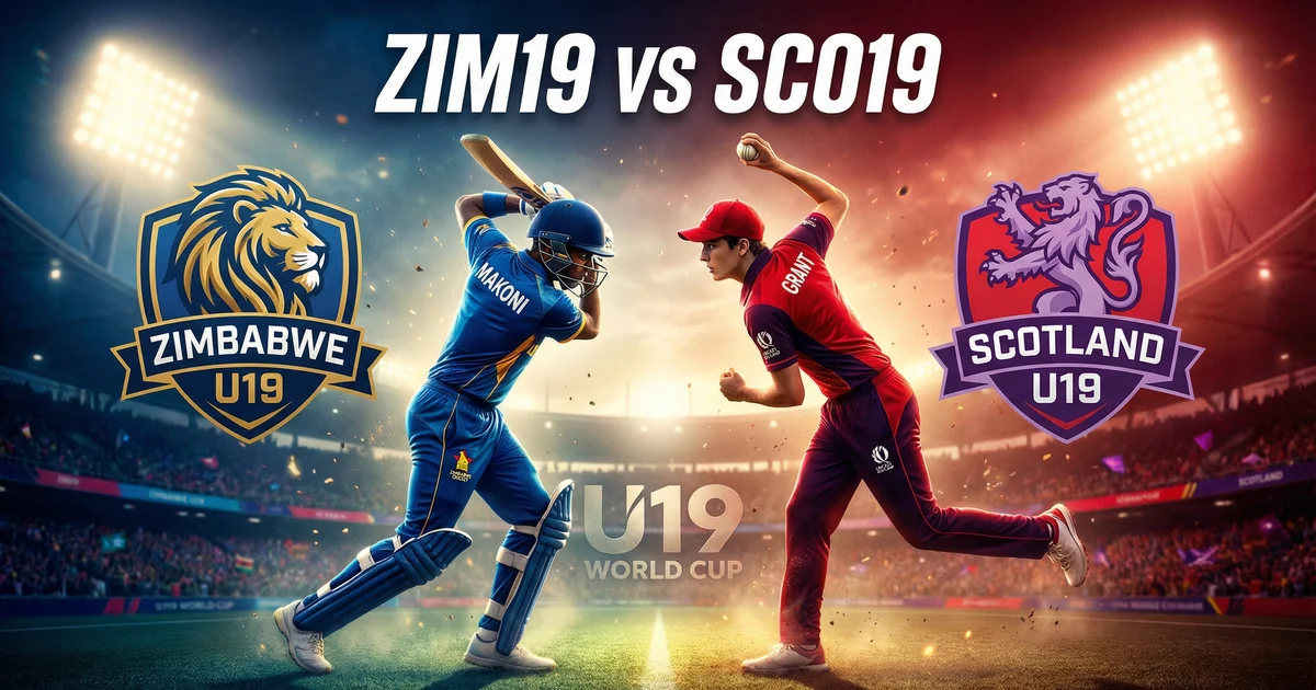 ZIM19 vs SCO19 Dream11 Prediction: U19 वर्ल्ड कप का मुकाबला, आज के मैच की सटीक टीम और फैंटेसी टिप्स!