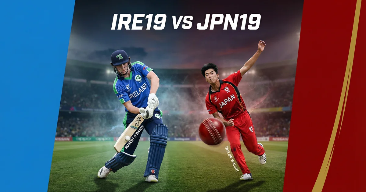 IRE19 vs JPN-U19 Dream11 प्रेडिक्शन: U19 वर्ल्ड कप फैंटेसी टिप्स, पिच रिपोर्ट और टॉप प्लेयर्स 🏏